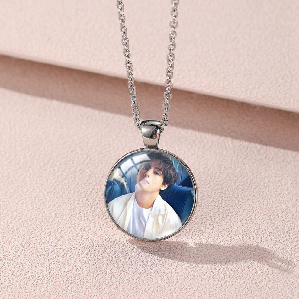 (YXL405) Bts Boy Adorable Group Cartoon Pendant Necklace For Use Stylish Everyday