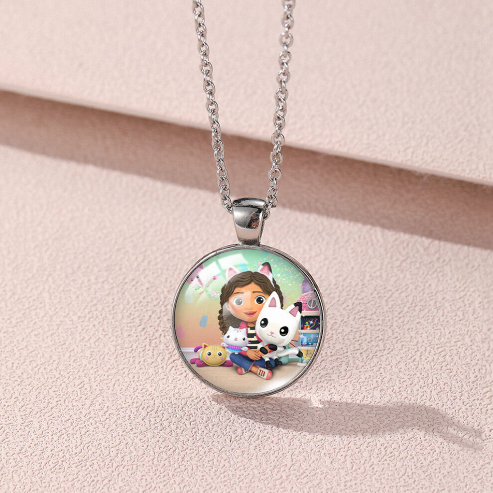 (YXL633) Gabbys Trendy Dollhouse Cartoon Necklace With Stunning Geometric Pendant And Styling Versatile