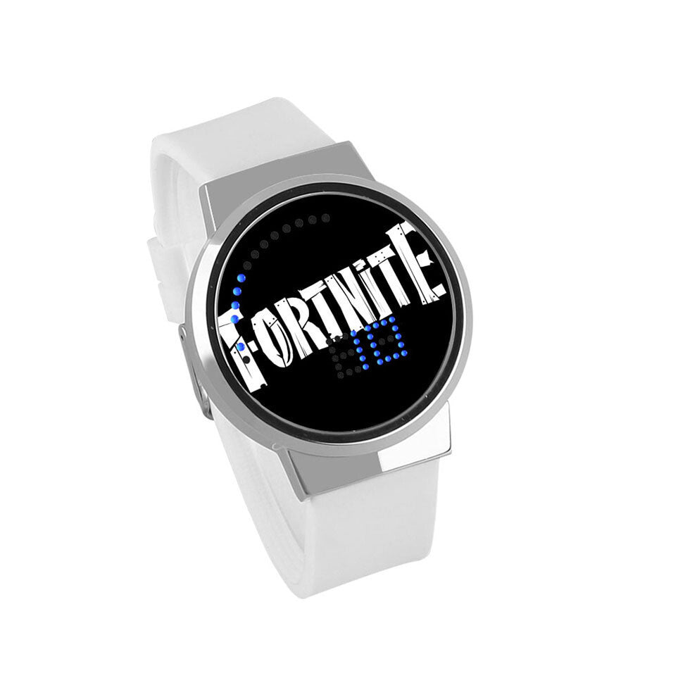 (White15) Shooting Competitive Fortnite Game Luminous Touch Led Creative Electronic Watch