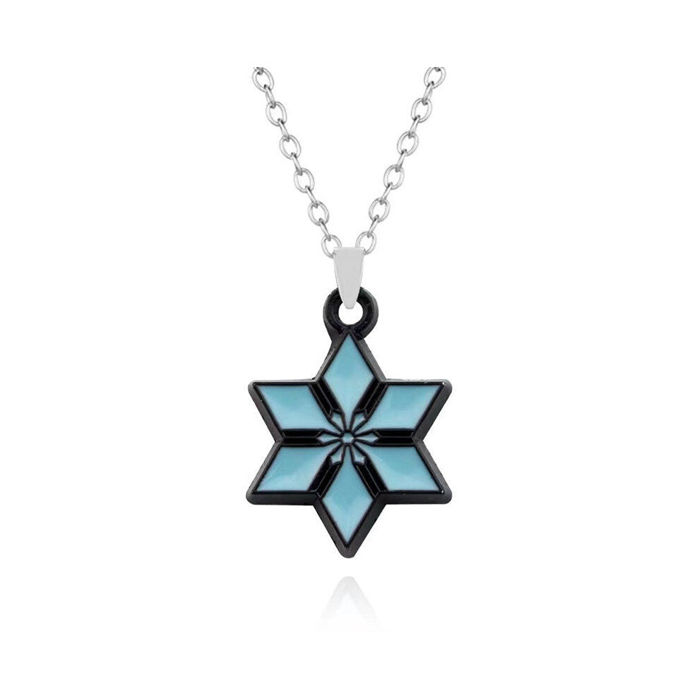 (Style 1) Genshin Impact New Elemental Vision Pendant Necklace Set Stylish Leaf Design Alloy