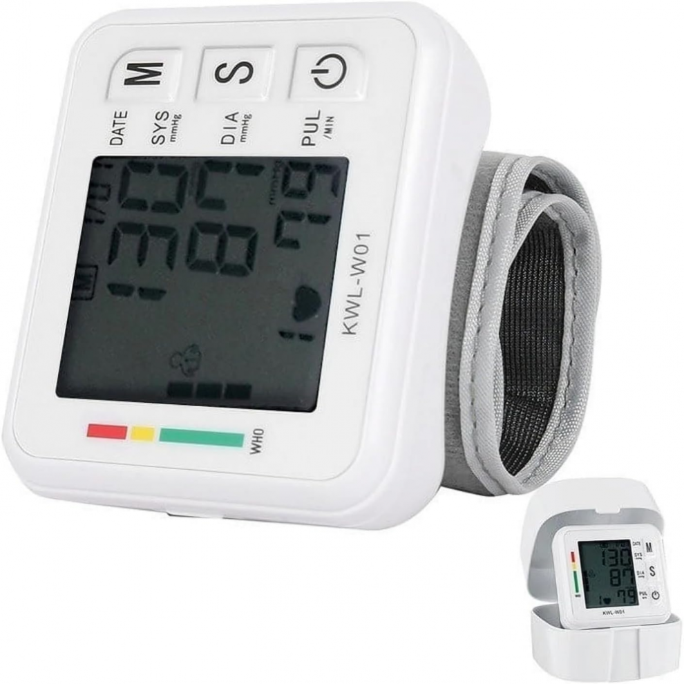 Blood Pressure Monitor, With Adjustable Bracelet And Lcd Display-DYDZ