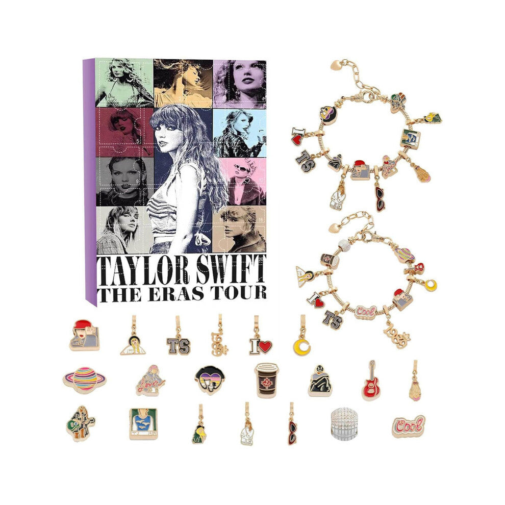 (Style A) Swift Bracelet Taylor Ornament Christmas Countdown Blind Box For Gift Holiday