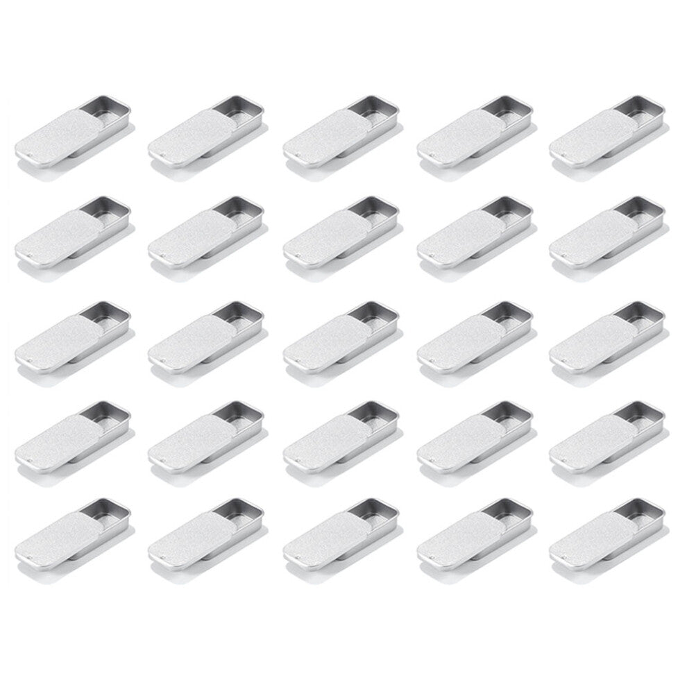50PCS Metal Slide Top Containers, Rectangular Sliding Lid Boxes for Candles Jewelry Crafts 50x25x10MM