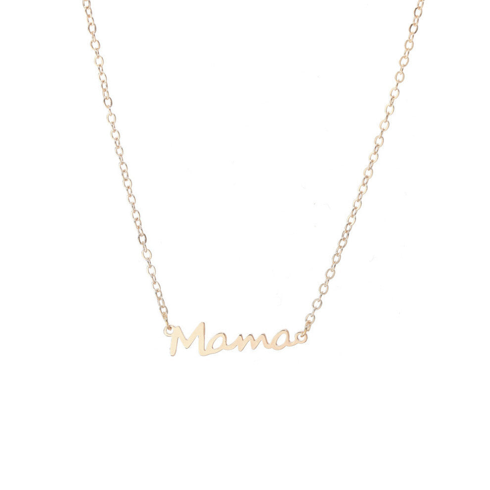 (StyleC) Eyecatching Necklace Mama In Alluring Gold And Silver Crafted Wear For Everyday