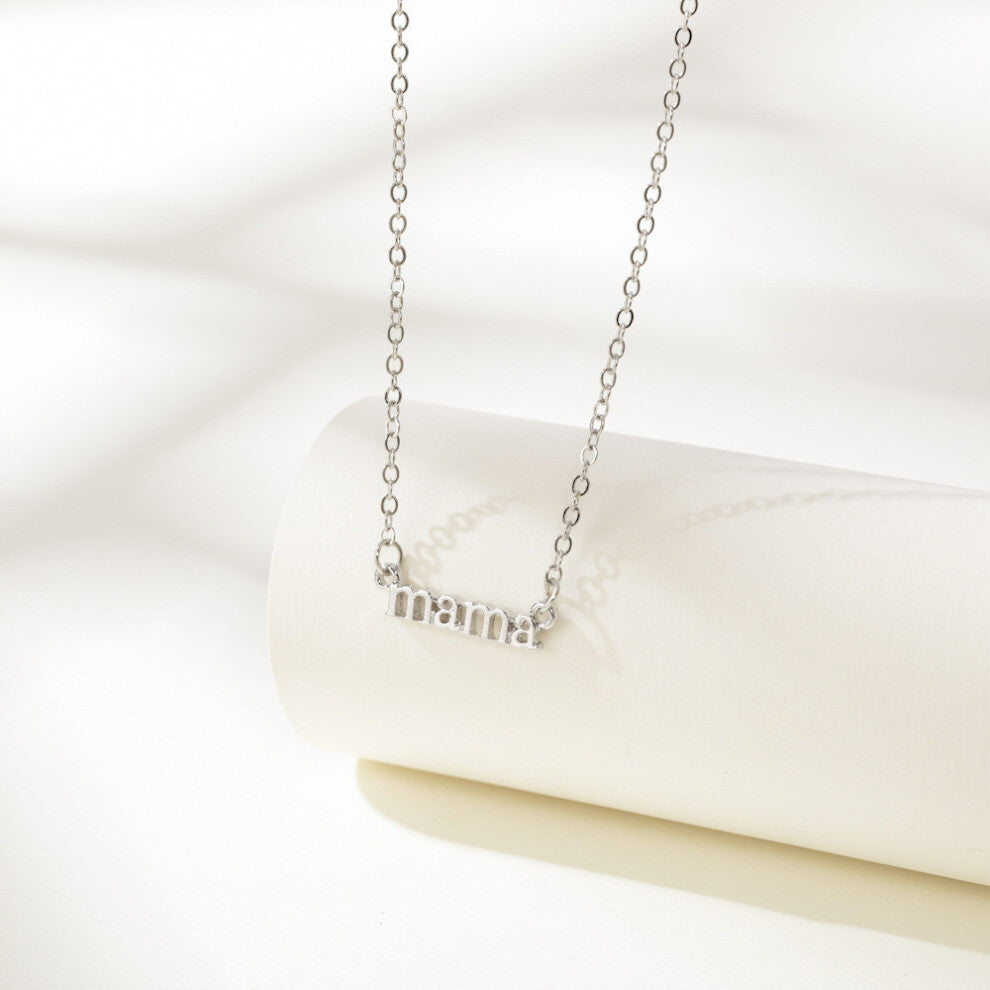 (StyleD) Eyecatching Necklace Mama In Alluring Gold And Silver Crafted Wear For Everyday