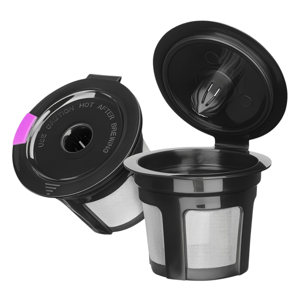 Reusable K Cups for Mini, Elite, Classic, Compact, Latte, Select and All 2.0 & 1.0 Coffee Makers 2PCS