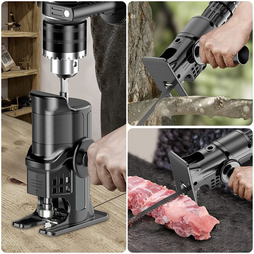 Conversion Head of Screwdriver Electric Drill to Saw Reciprocating Household Multifunctional Wood Tools A