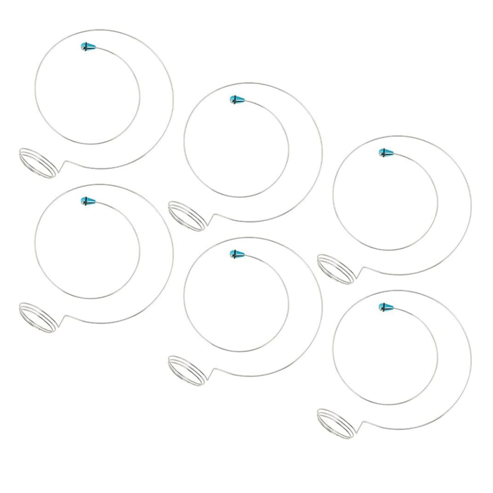 6 Pcs Magnifier Loupe Holder Watchmakers Jewellers Lens Headband Cord Holders Stainless Steel Wire