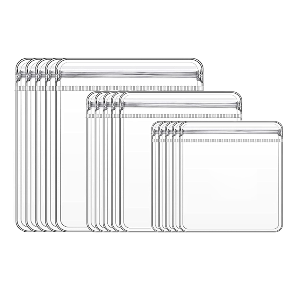 30pcs 3 Sizes Clear Jewelry Organizer Earring Ring Necklace Storage Bags Travel, Anti Tarnish Protect