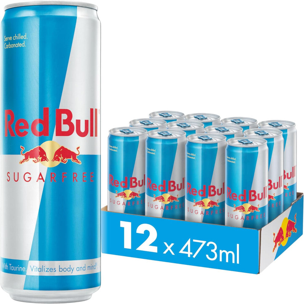 Red Bull Energy Drink Sugar Free 473ml (Pack of 24)