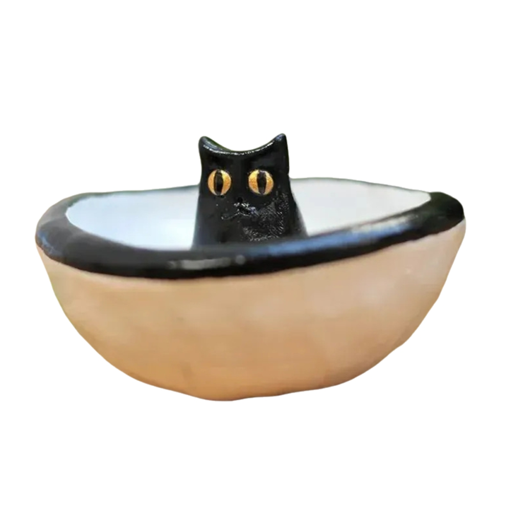 Cat Ring Stand Jewelry Storage Tray Bracelet Necklace Earring Display