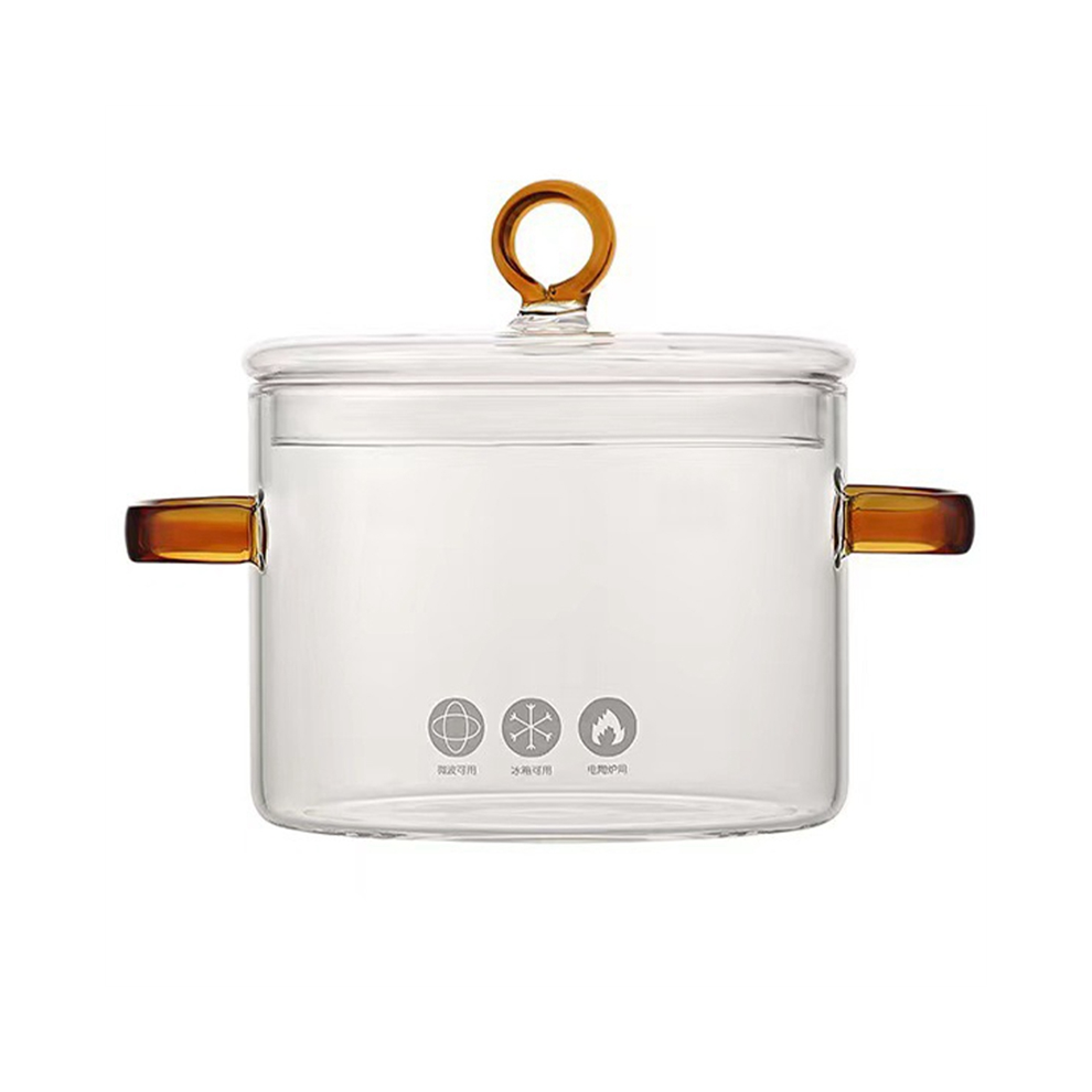 Glass Instant Noodle Pot Oven Pans Sauce Pan Stain