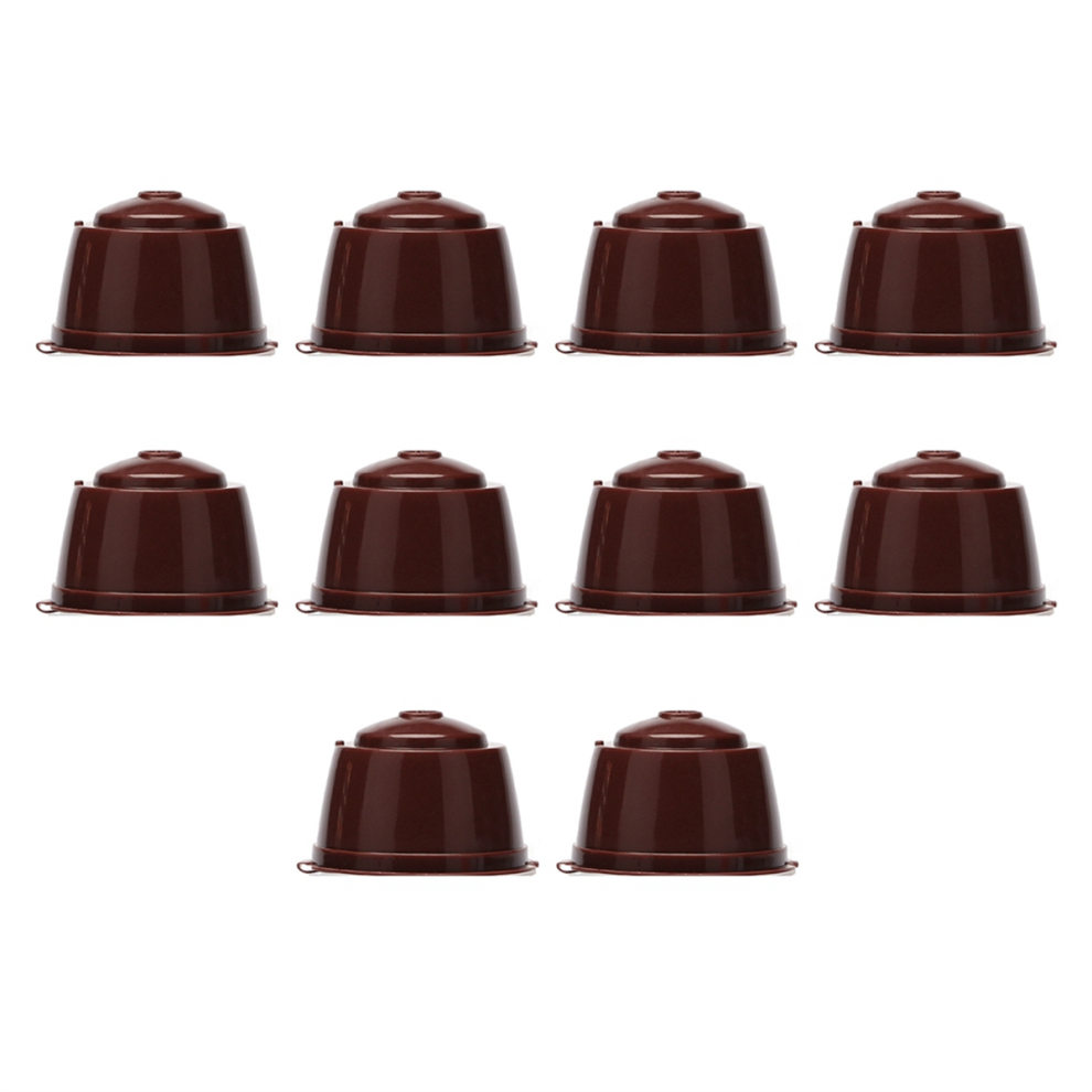 10 Reusable Coffee Capsules, Suitable for DolceGus