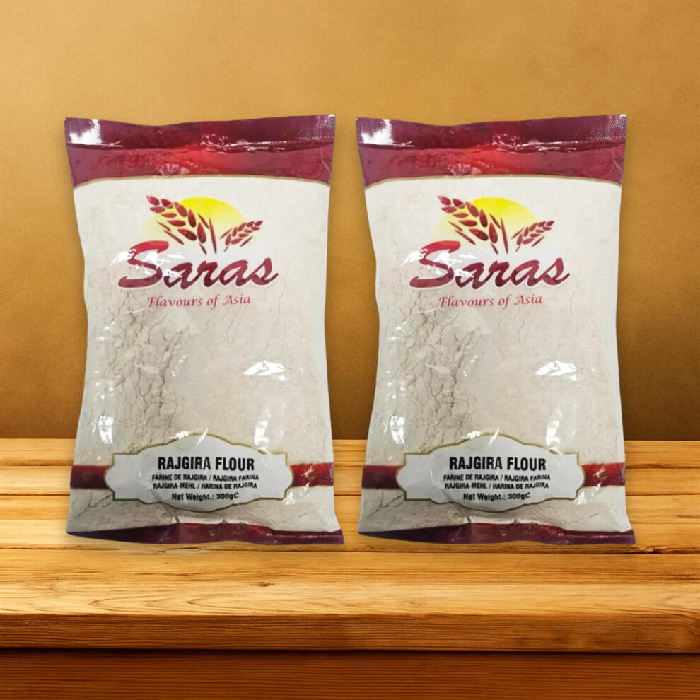 Saras Rajgira Flour 300g x 2 – Gluten-Free Amaranth Flour for Fasting & Healthy Cooking