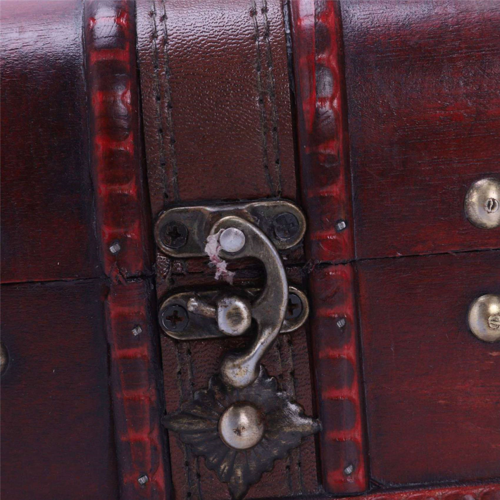 Vintage Jewelry Necklace Bracelet Box Wooden Cases 16x11.5x10.2cm