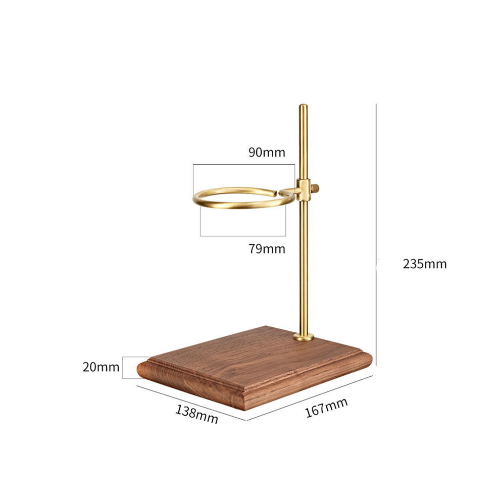 Pour over Coffee Maker Stand for Manual Brewing Walnut Wood