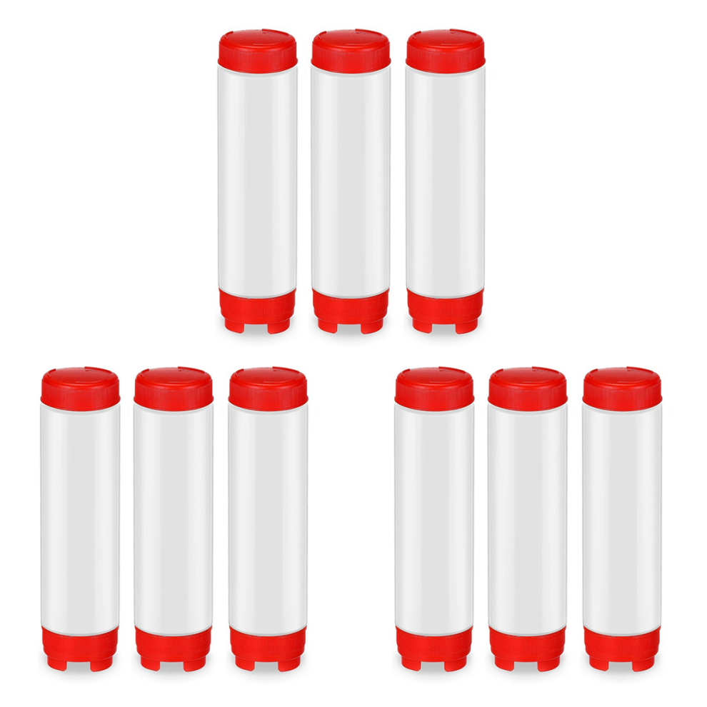 16 Oz Inverted Squeeze Bottles, Refillable Tip for Sauces Ketchup