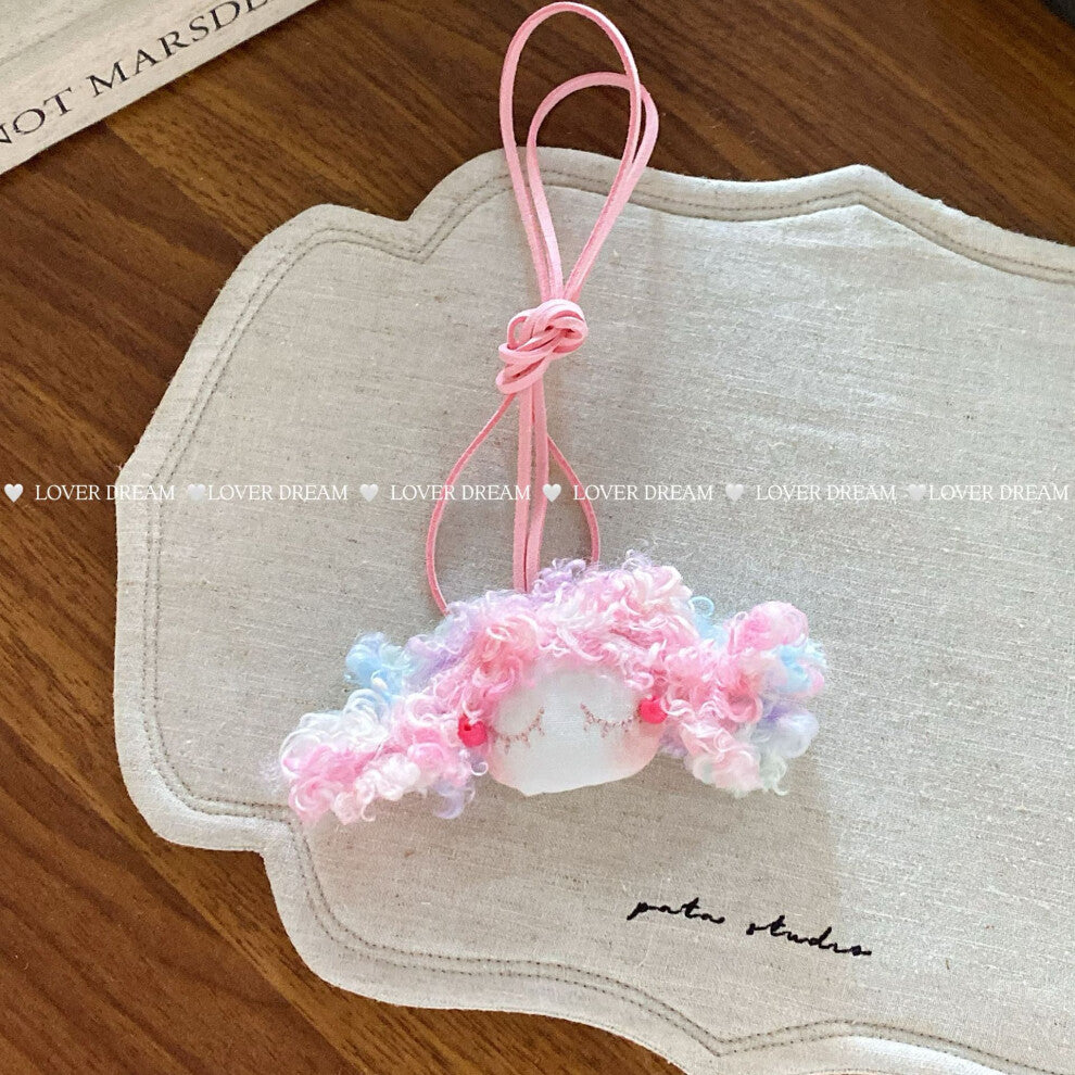 (No. 19 cartoon necklace) New cartoon plush bear puppy children's necklace cute imitation leather adjustable collar lanyard necklace