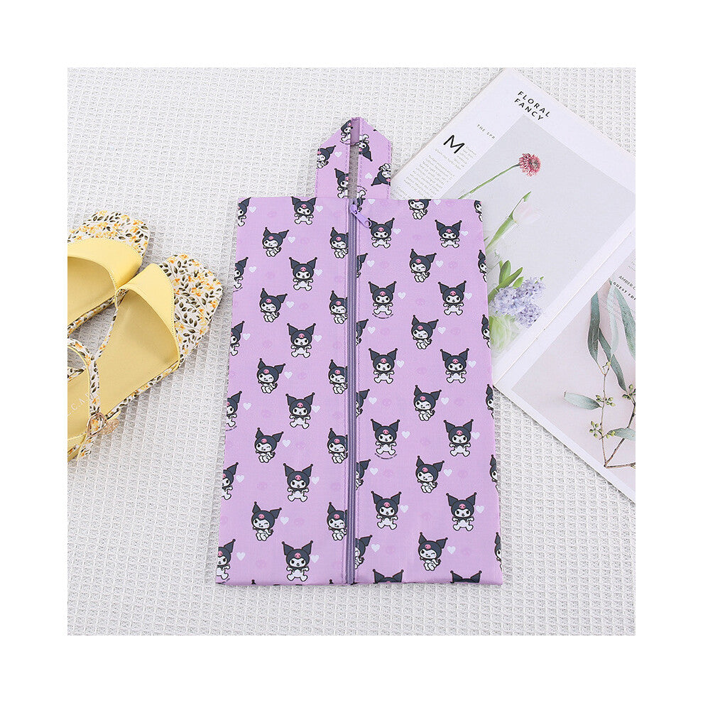(Kuromi) Hello Kuromi Kitty Waterproof Multipurpose Travel Bag For Shoes And Lingerie