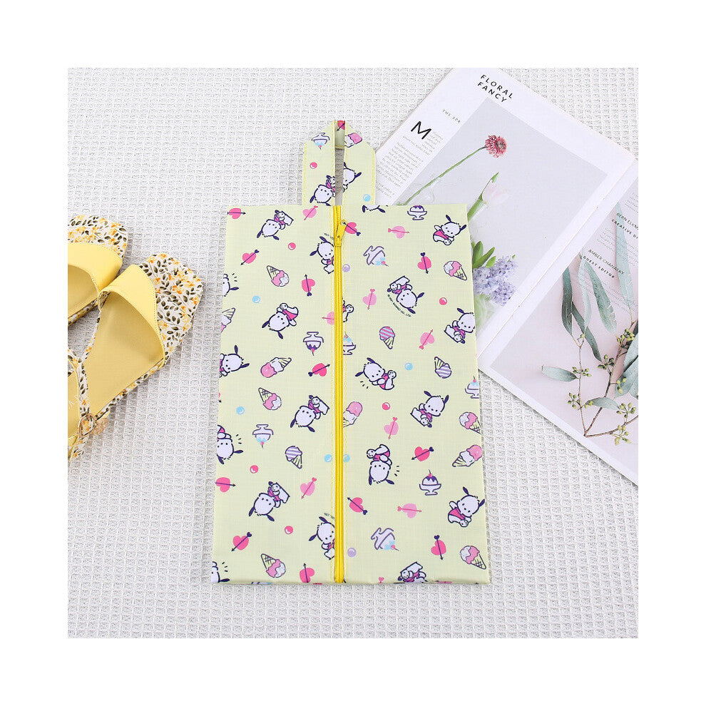 (Pc Dog) Hello Kuromi Kitty Waterproof Multipurpose Travel Bag For Shoes And Lingerie