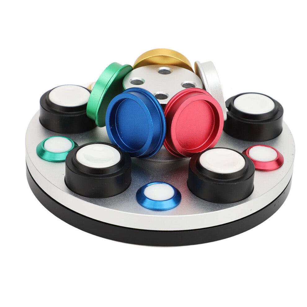 5 Holes Watch Oil Dishes Metal Turntable Watch Repair Tool for Professionals