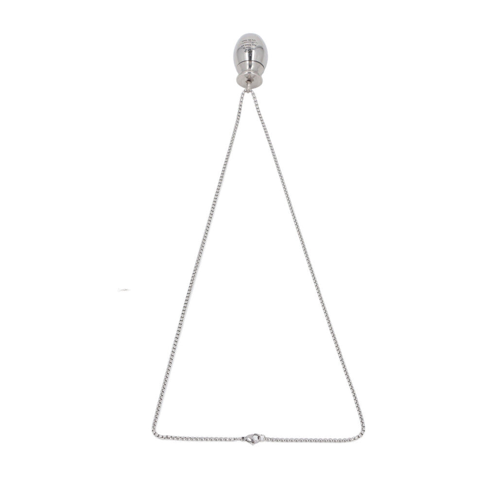 Stainless Steel Urn Necklace 28x20mm Engraved Ashes Memorial Jewelry