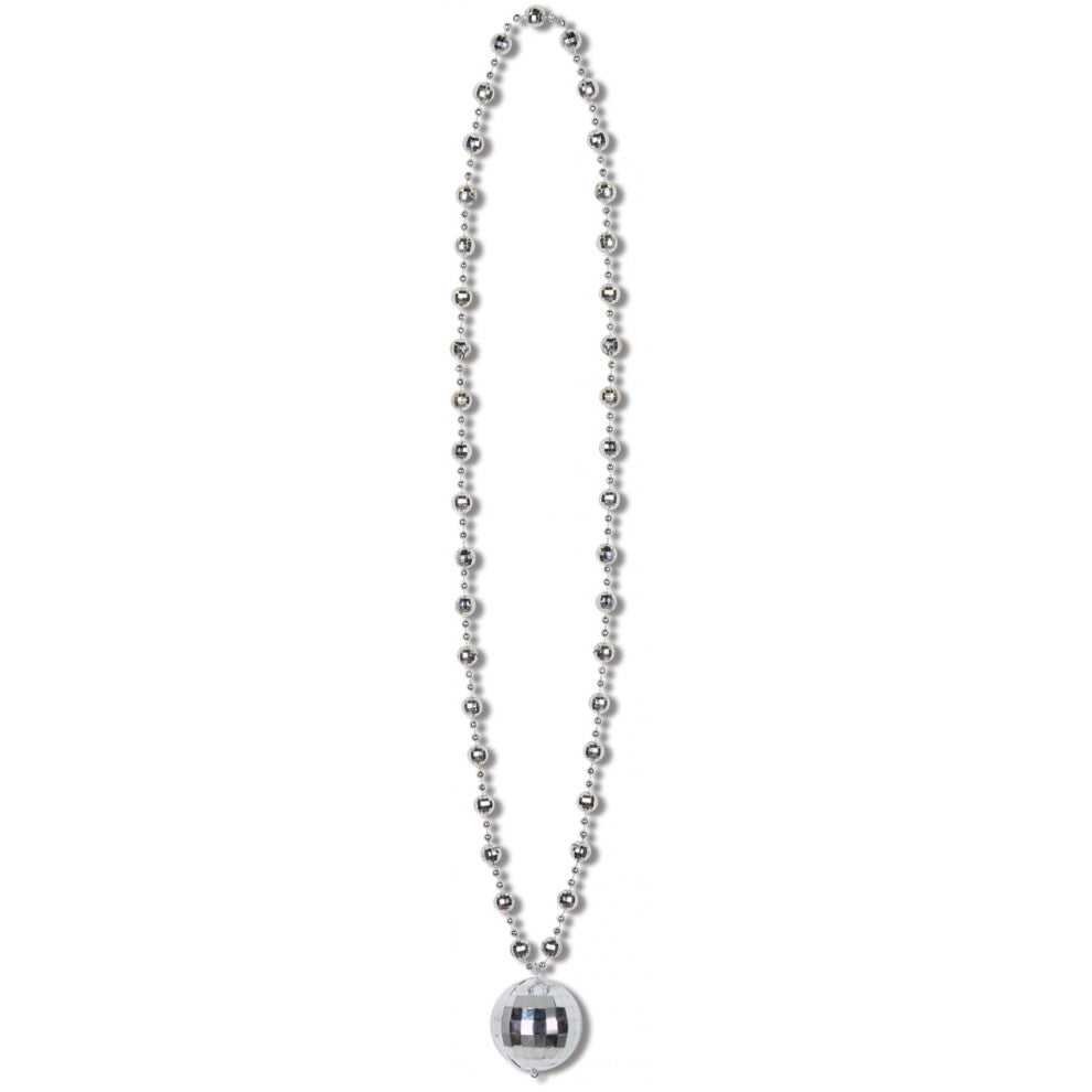 Silver Disco Ball Necklace