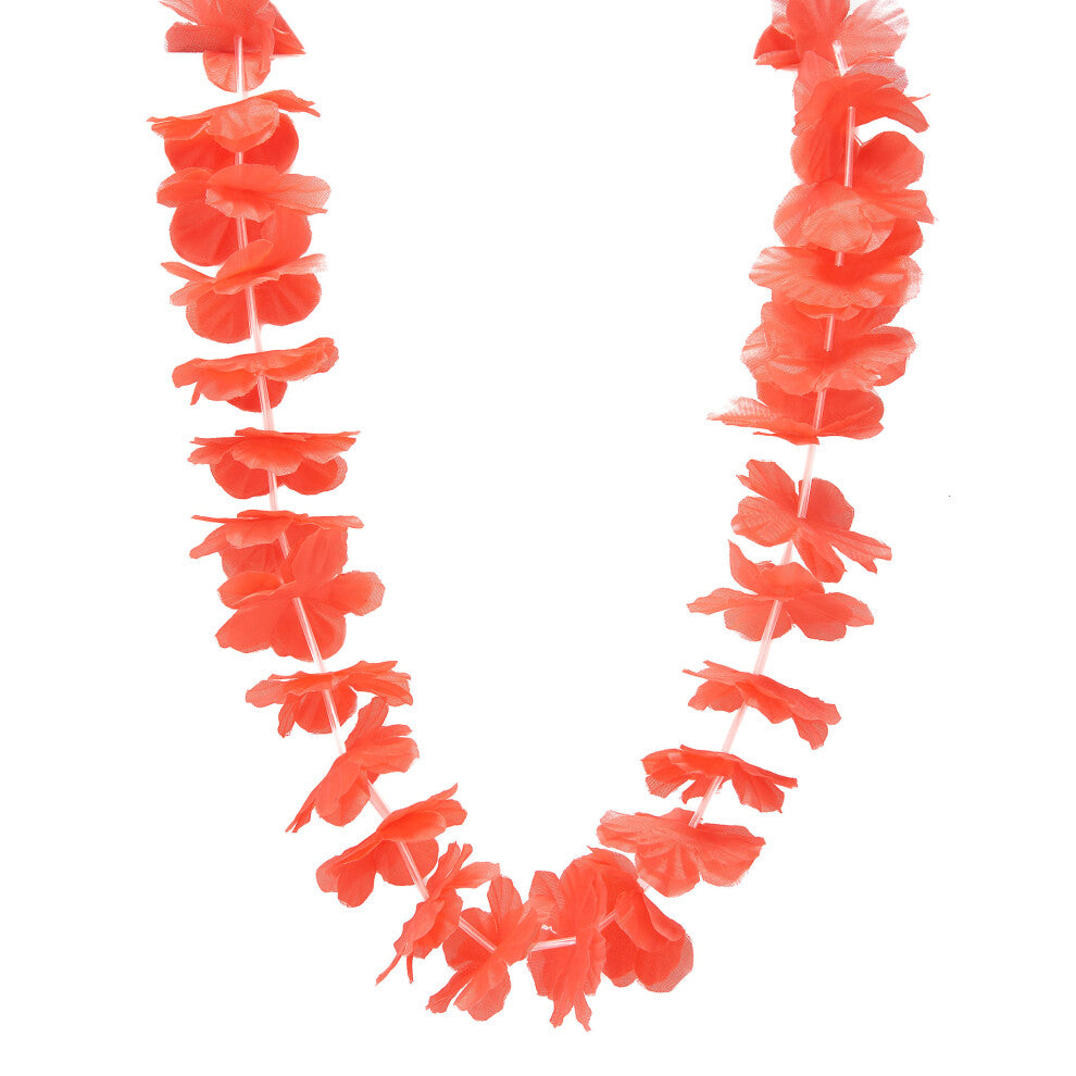 Red Hawaiian necklace