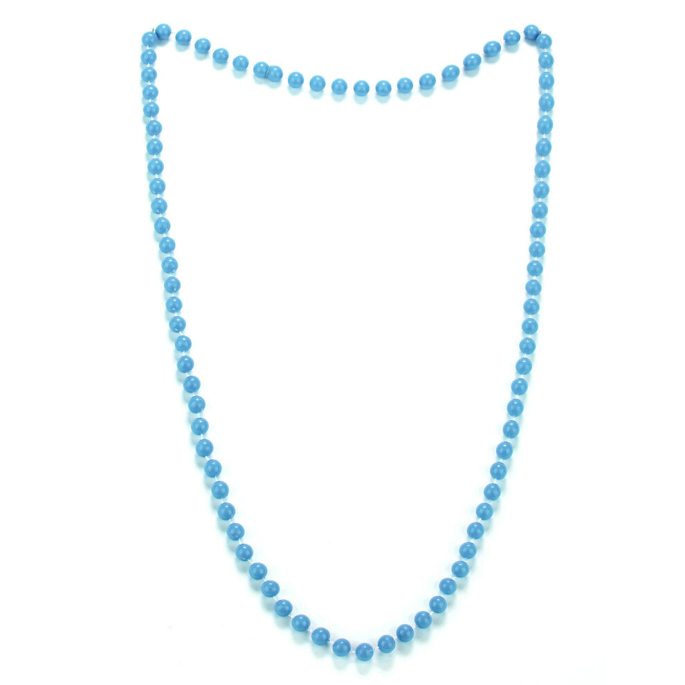 Adult blue pearl necklace