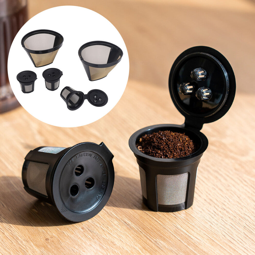 Reusable Coffee Filter Pods, 3-Hole, Eco-Friendly for Coffee Maker