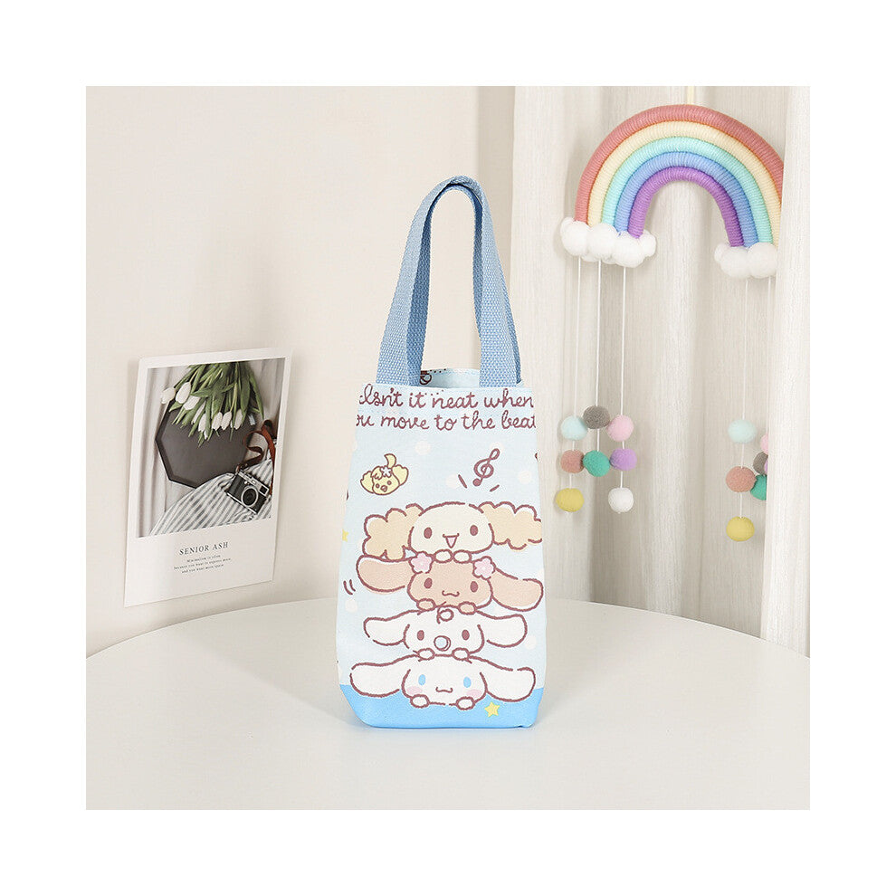 (StyleE, Small) Hello Kuromi Kitty Cartoon Canvas Hanging Storage Bag For Use Office Household