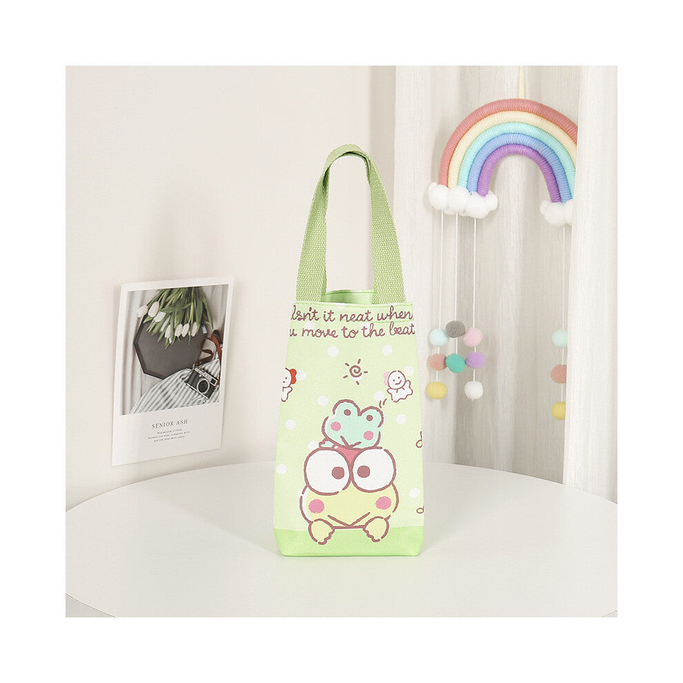 (StyleH, Small) Hello Kuromi Kitty Cartoon Canvas Hanging Storage Bag For Use Office Household