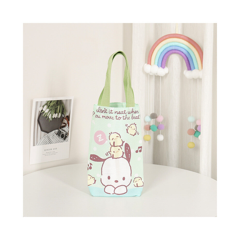(StyleI, Large) Hello Kuromi Kitty Cartoon Canvas Hanging Storage Bag For Use Office Household