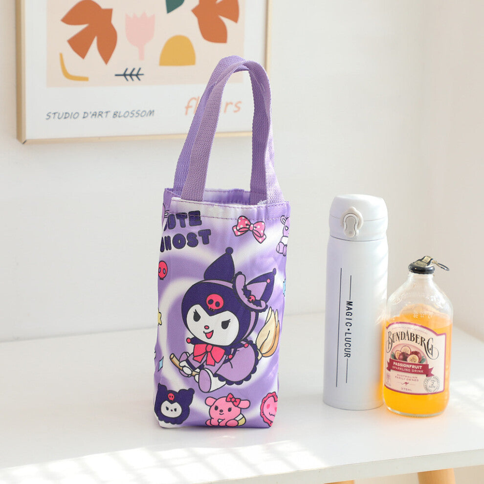 (Magic Broom, Small) Bag Hello Kitty Canvas Umbrella Water Bottle Carrier Cute Style Use Travel Daily