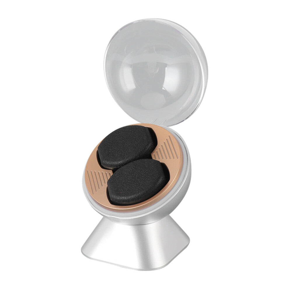 High-End Double Watch Winder for Automatic Watches, Silver, ABS Material