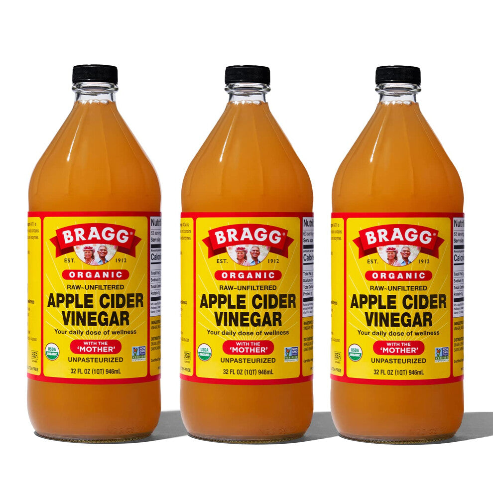 Bragg Apple Cider Vinegar 946ML x 3 Pack Saver Deal