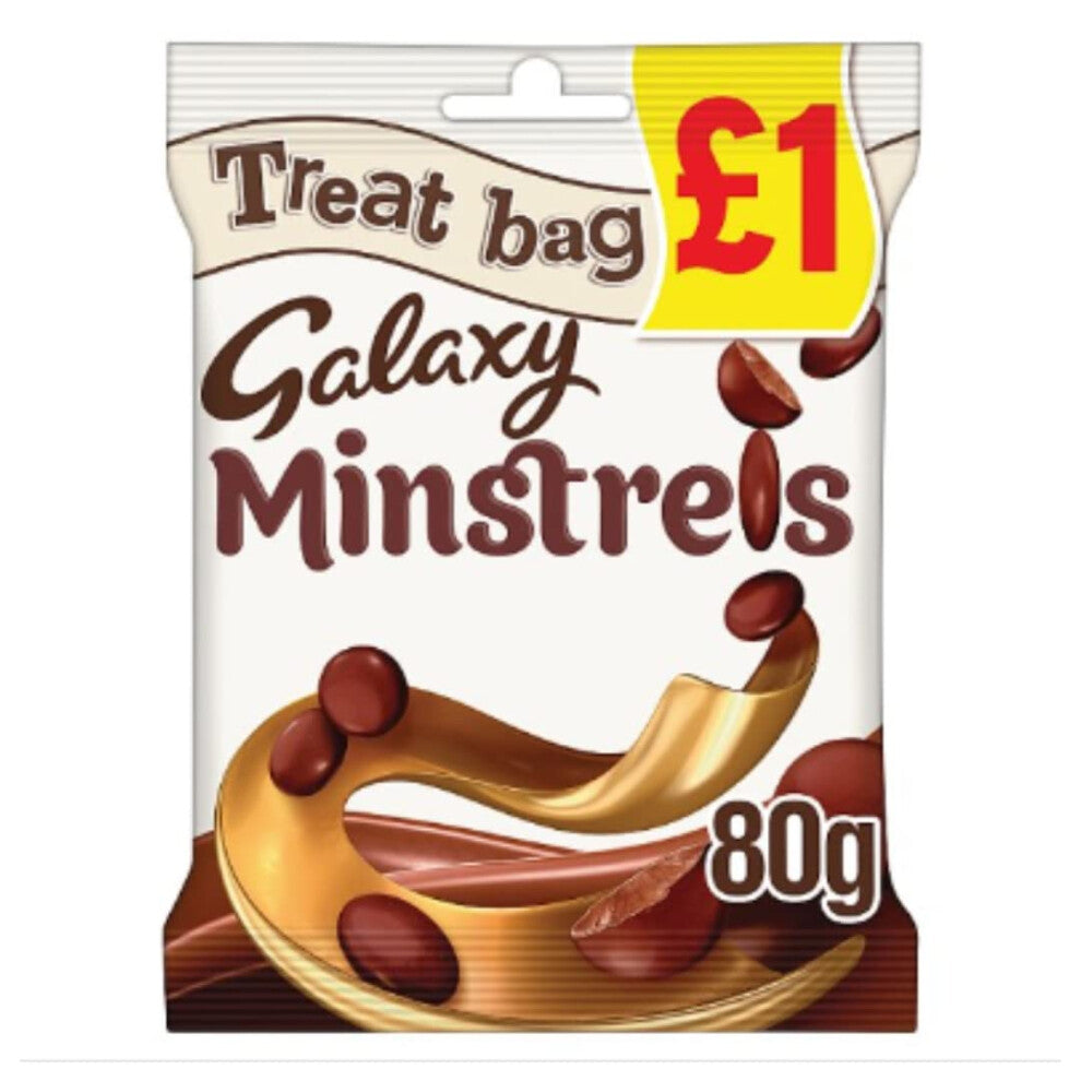 Galaxy Minstrels Chocolate Treat Bag 80g x Case of 20
