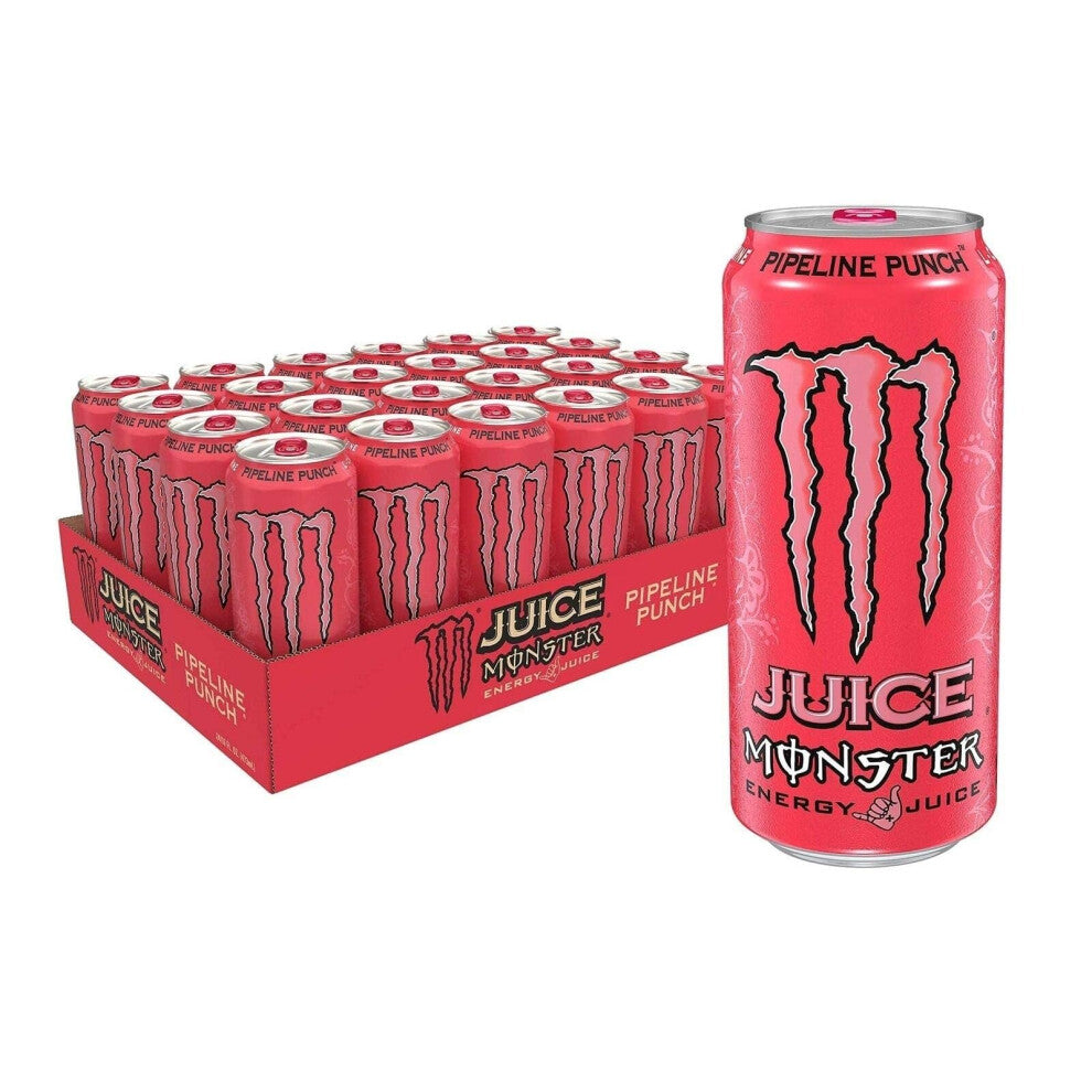 Monster Energy Drink Pipeline Punch Cans, 24 x 500ml