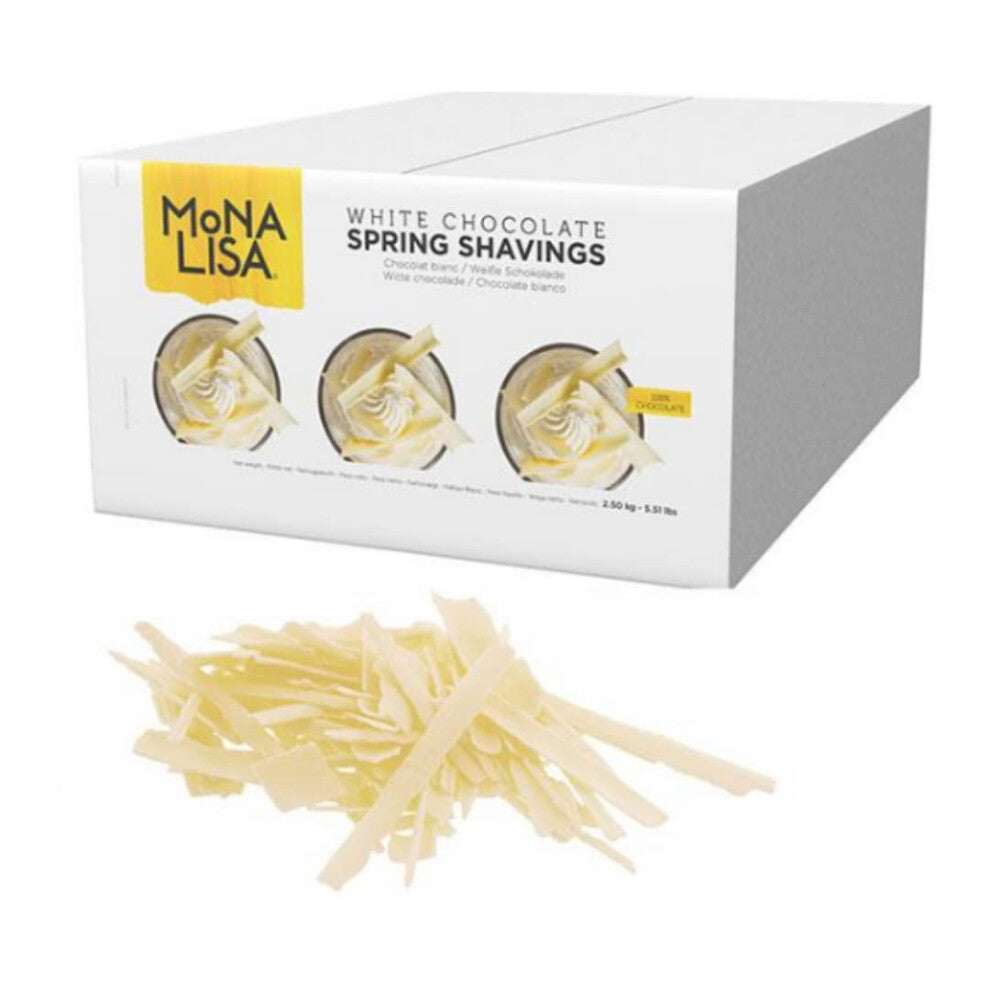 Mona Lisa White Chocolate Shavings 2.5kg