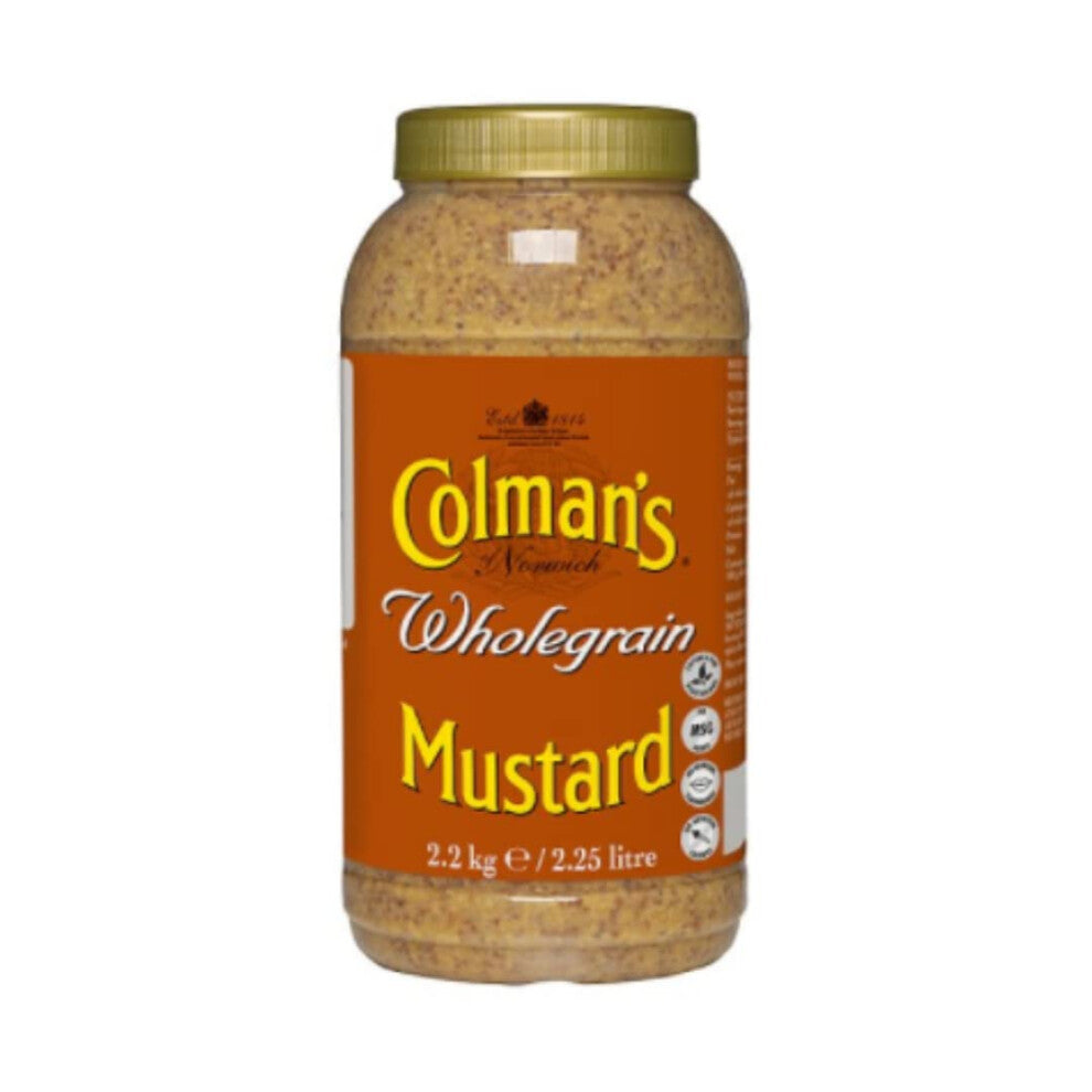 Colman's Wholegrain Mustard 2.25L x Case of 2