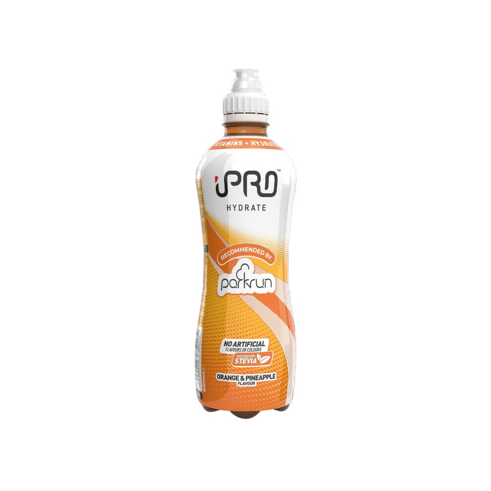 IPRO Hydrate - (12 x 500ml Bottles) Thirst-Quenchingly Healthy Hydration Drink, Placing Wellbeing At The Heart Of Its Chosen Ingredients. "Recommended