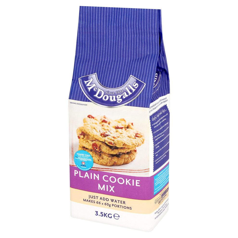McDougalls Plain Cookie Mix - Pack Size = 4x3.5kg