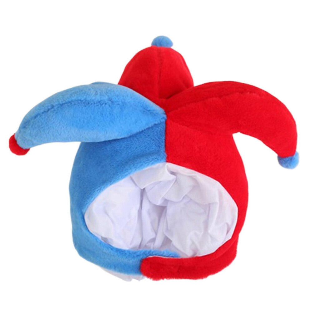 Morsom festkostymehatt Voksenstørrelse Klovnerlue Dansekledningsrekvisitter Unik lue Halloween-festrekvisitter