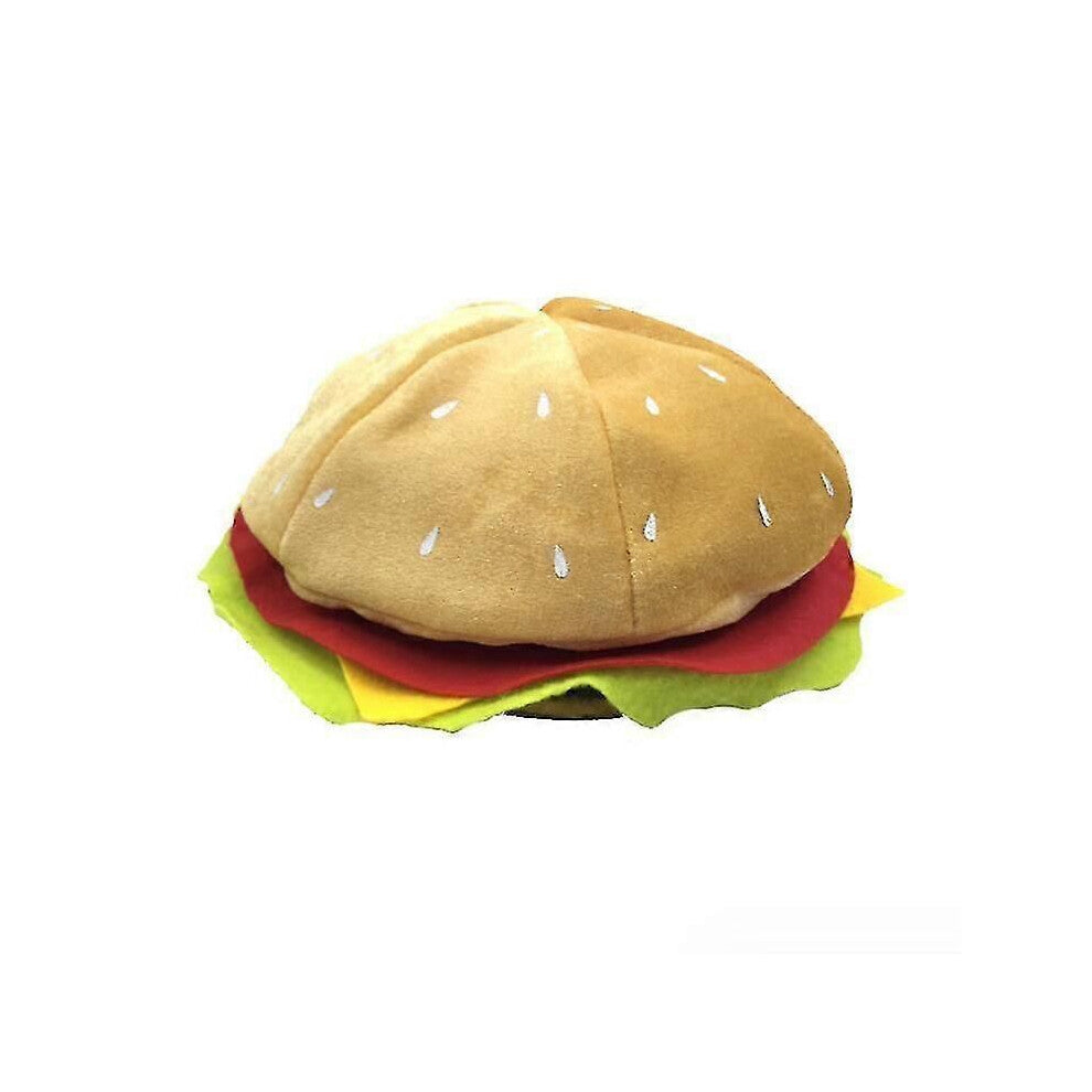Morsom hamburgerhatt Halloween kostymetilbehør _au