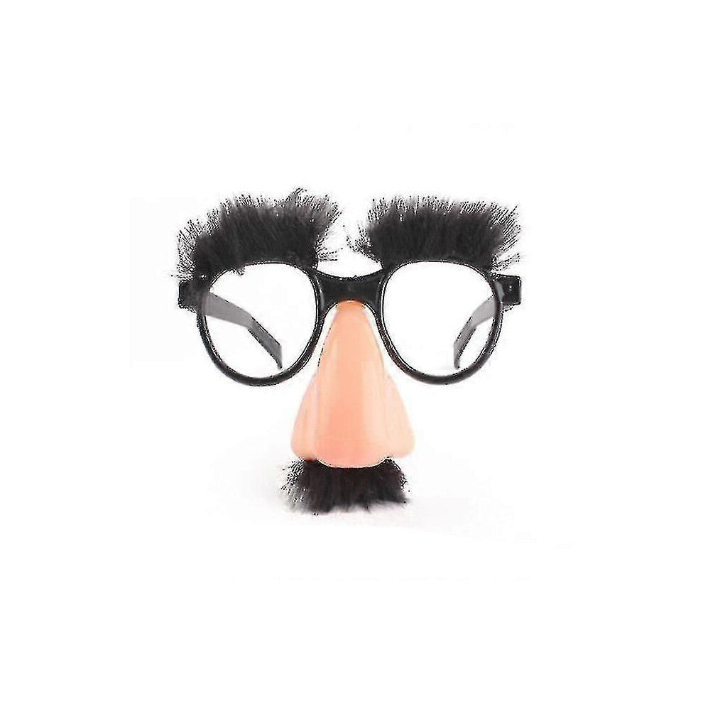Morsom nese forkledningsbriller med bart, festgave, Halloween kostymetilbehør szkydv