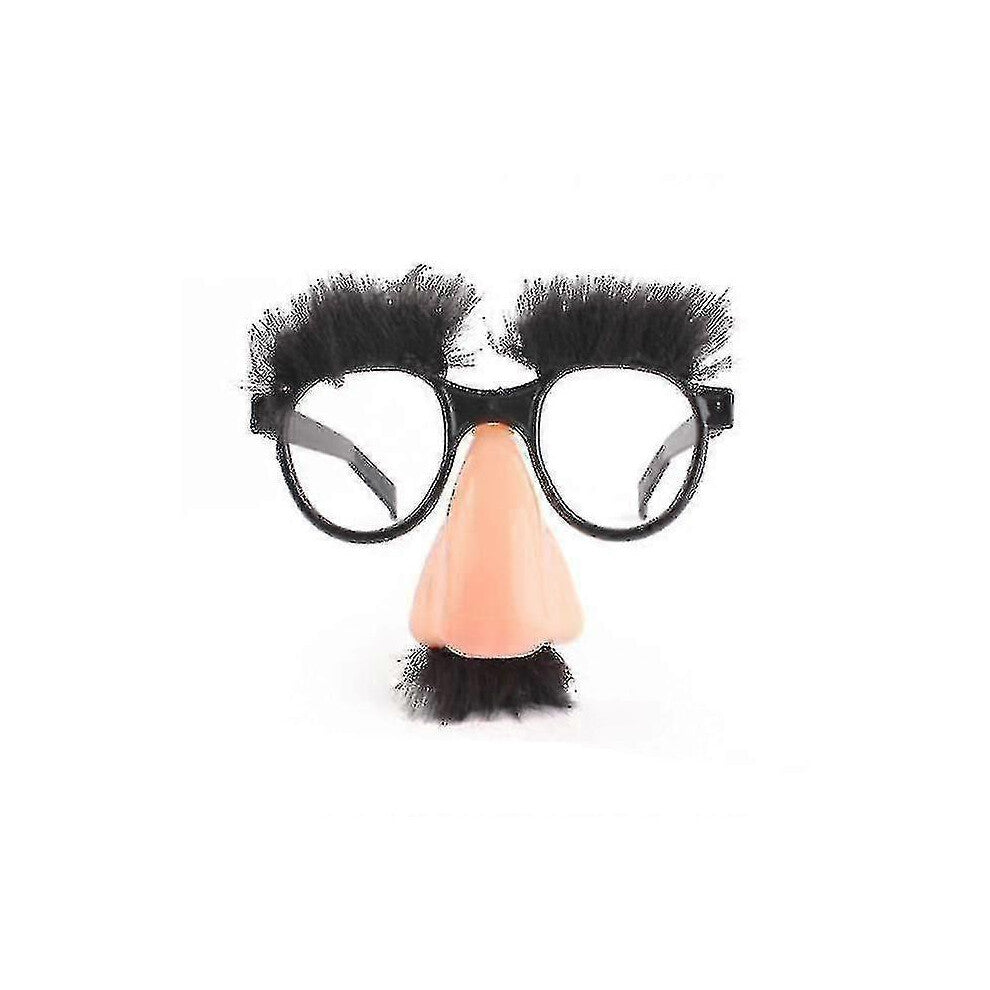 Morsomme nese forkledningsbriller med bart, festgave, Halloween-kostymetilbehør-CE