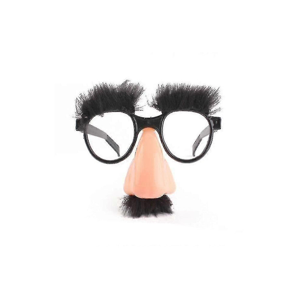 Morsomme nese forkledningsbriller med bart, festgave, Halloween kostymetilbehør cy