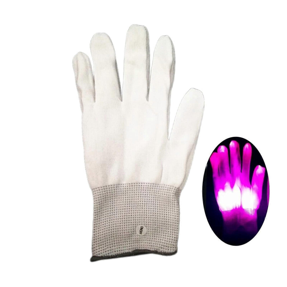 (Rosa)Gloves LED for lysshow, raves, konserter, diskotek, festival, party livehouse, klubb LED-hansker