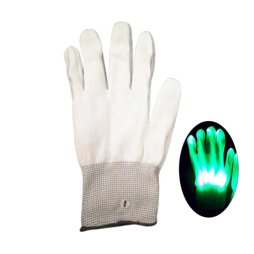 (Grønn)Gloves LED for lysshow, Raves, Konserter, Disco, Festival, Party Livehouse, Clubbing LED-hansker