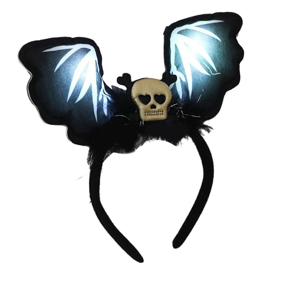 (Gull)Glødende Halloween Devil Pannebånd Morsomt Cosplay Fest Hodeplagg Hårbøyle Morsomt mørkt pannebånd